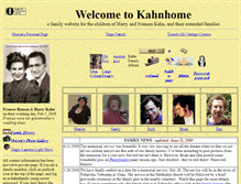Tablet Screenshot of kahnhome.org